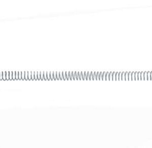 gbc caja de 100 espirales de encuadernacion metalicos 5:1 de 24mm color blanco