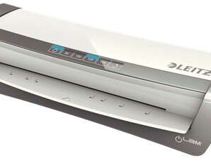 leitz ilam office pro a3 plastificadora a3 calentamiento en 1min tiempo aprox. plastificacion a4 40seg grosores de 80 a 175mic color blanco/plata