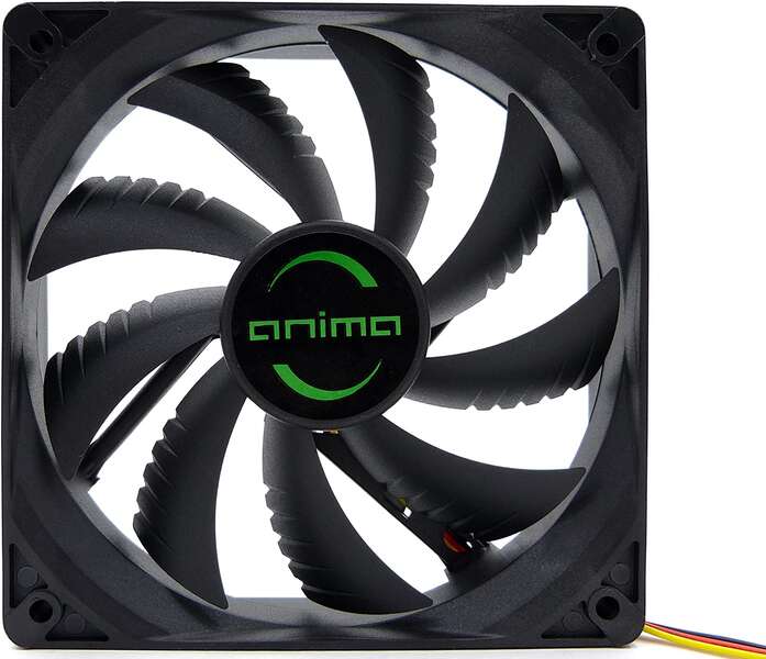tacens anima af8 ventilador 80mm carcasa y aspas negras velocidad max. 1800rpm