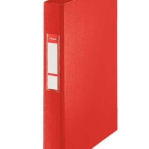 esselte carpeta de anillas formato folio capacidad para 190 hojas 2 anillas de 25mm color rojo