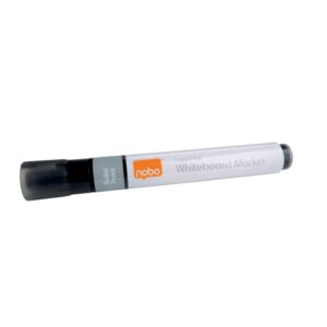 nobo pack de 10 rotuladores para pizarra blanca punta redonda 3mm tinta liquida ventana para ver el nivel de tinta color negro
