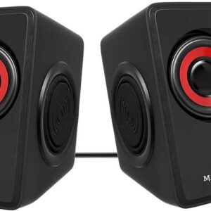 mars gaming ms1 altavoces 2.0 10w usb, jack 3.5mm 6 drivers de sonido: 2 activos y 4 pasivos control de volumen