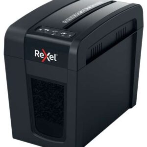 rexel secure x6 sl whisper shred destructora de papel manual corte en particulas p 4 destruye hasta 6 hojas tecnologia de bajo ruido whisper shred papelera de 10l color negro