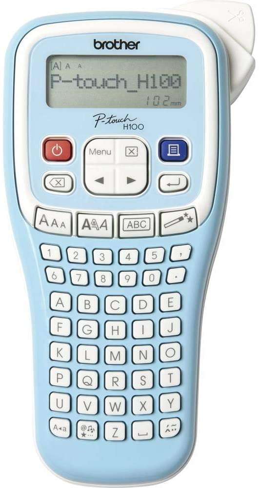 brother rotuladora electronica portatil pantalla lcd velocidad 20 mm/seg 385 caracteres 54 teclas cintas tze