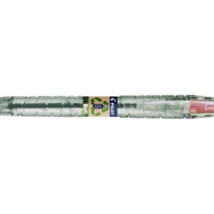 pilot boligrafo de bola retractil b2p ecoball begreen punta redonda 1mm trazo 0.27mm 86,64% de plastico reciclado recargable color rojo