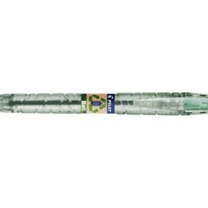 pilot boligrafo de bola retractil b2p ecoball begreen punta redonda 1mm trazo 0.27mm 86,64% de plastico reciclado recargable color verde