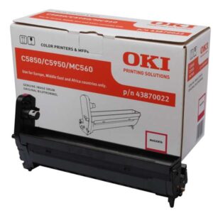 oki c5850/c5950/mc560 magenta tambor de imagen original 43870022 (drum)
