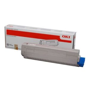 oki c822 negro cartucho de toner original 44844616