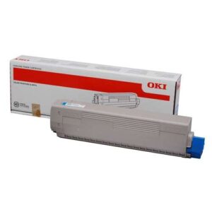 oki c822 cyan cartucho de toner original 44844615