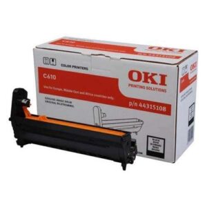 oki c610 negro tambor de imagen original 44315108 (drum)