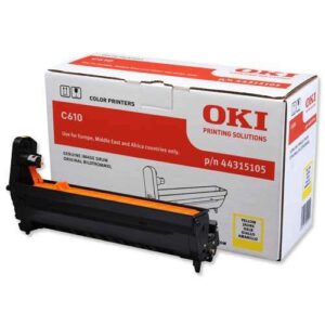 oki c610 amarillo tambor de imagen original 44315105 (drum)