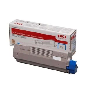 oki c712 cyan cartucho de toner original 46507615
