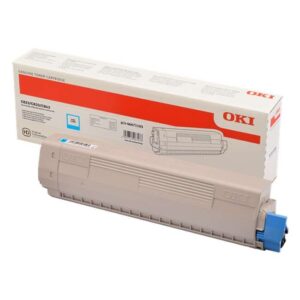 oki c823/c833/c843 cyan cartucho de toner original 46471103