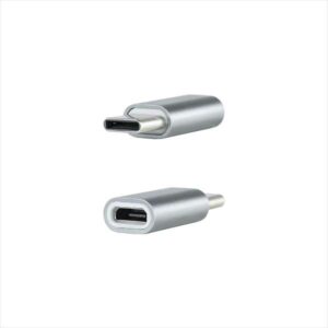 nanocable adaptador usb c macho a micro usb hembra aluminio