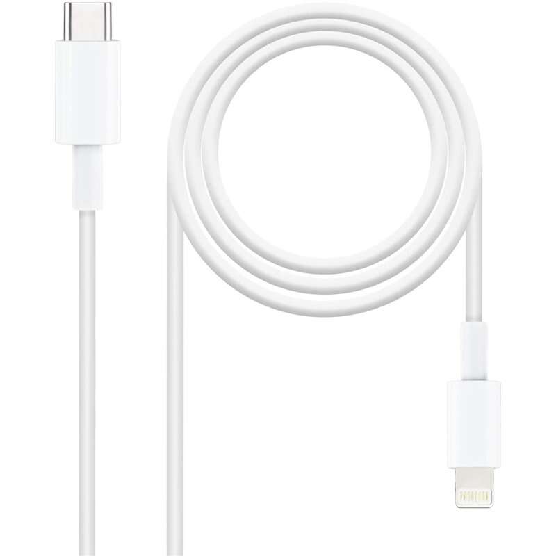nanocable cable usb c macho a lightning macho 50cm
