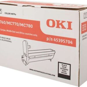 oki mc760/mc770/mc780 negro tambor de imagen original 45395704