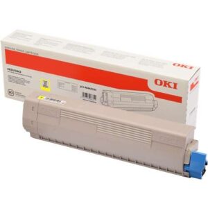 oki c833/c843 amarillo cartucho de toner original 46443101