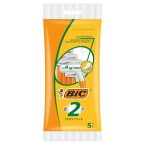 bic sensitive 2 pack de 5 maquinillas de afeitar desechables de 2 hojas
