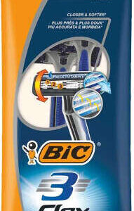 bic flex 3 pack de 2 maquinillas de afeitar desechables de 3 hojas cabezal pivotante tira lubricante con aloe vera
