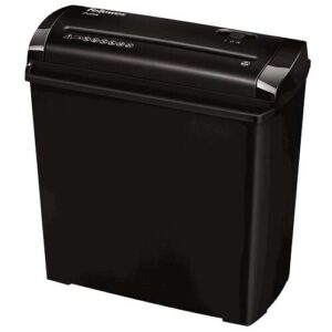fellowes p 25s destructora de papel manual corte en tiras p 1 destruye hasta 5 hojas papelera de 11l color negro