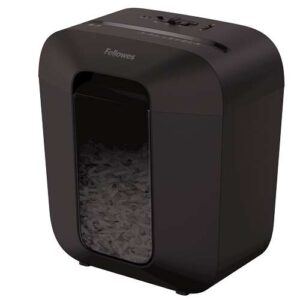 fellowes lx25 destructora de papel manual corte en particulas p 4 destruye hasta 6 hojas papelera de 11.5l color negro