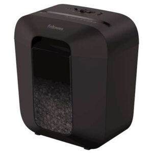 fellowes lx25m destructora de papel manual minicorte p 4 destruye hasta 6 hojas capacidad de la papelera 11.5l color negro