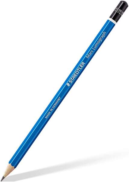 staedtler mars lumograph 100 lapiz de grafito hexagonal mina 2b resistencia a la rotura madera de bosques sostenibles