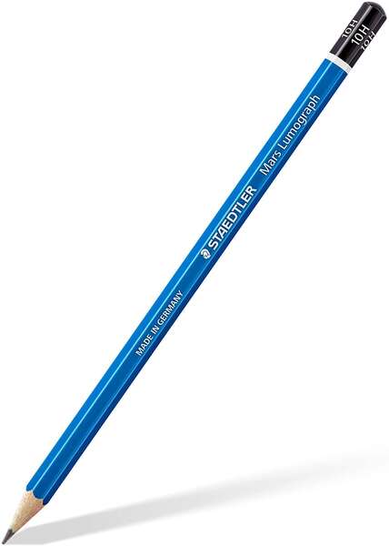 staedtler mars lumograph 100 lapices de grafito hexagonal mina 10h resistencia a la rotura madera de bosques sostenibles