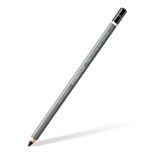 staedtler mars lumograph charcoal 100c lapiz de grafito mina s alta proporción de carbon y carboncillo madera de bosques sostenibles