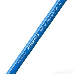staedtler mars lumograph jumbo 100j lapiz de grafito mina hb acabados metalicos diametro de mina 5.3mm aprox alta resistencia a la rotura