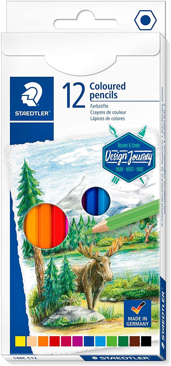 staedtler 146c pack de 12 lapices de colores mina suave colores surtidos