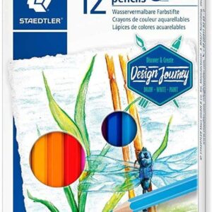 staedtler 146 10c pack de 12 lapices de colores acuarelables resistentes a la rotura colores surtidos