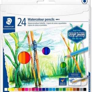 staedtler 146 10c pack de 24 lapices de colores acuarelables resistentes a la rotura colores surtidos