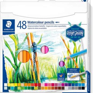 staedtler 146 10c pack de 48 lapices de colores acuarelables resistentes a la rotura colores surtidos