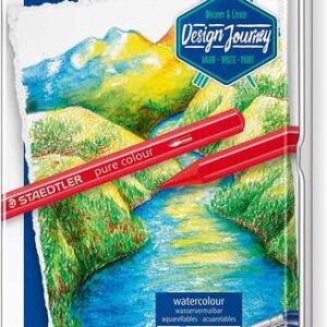 staedtler 146 10g pack de 12 lapices de colores acuarelables sin madera colores surtidos