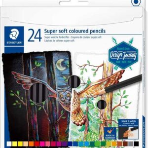 staedtler super soft 149c pack de 24 lapices de colores mina extra suave colores surtidos