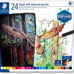 staedtler super soft 149c pack de 24 lapices de colores mina extra suave colores surtidos