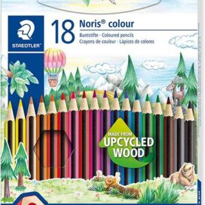 staedtler noris colour 185 pack de 18 lapices hexagonales de colores resistencia a la rotura colores surtidos