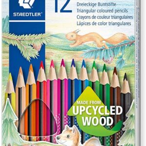 staedtler noris colour 187 pack de 12 lapices triangulares de colores resistencia a la rotura colores surtidos