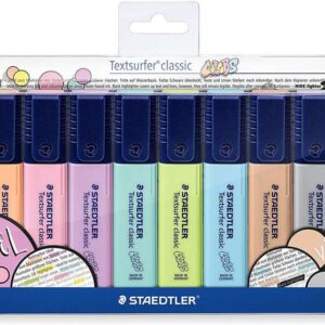 staedtler textsurfer classic 364 pack de 10 marcadores fluorescentes secado rapido trazo 1 5mm colores surtidos