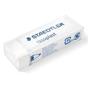 staedtler rasoplast 526 b20 goma de borrar borrado de alta calidad minimos residuos color blanco