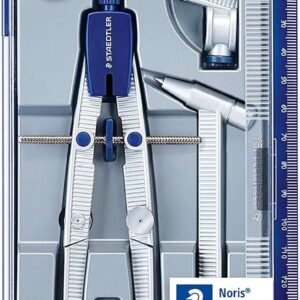 staedtler noris 550 02 compas de precision aguja y mina intercambiables mecanismo de ajuste rapido