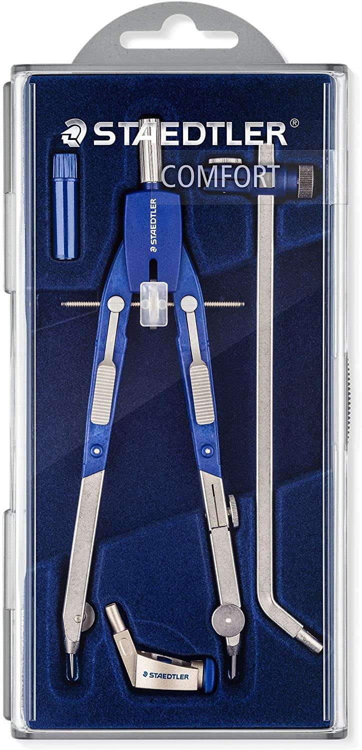 staedtler mars 552 02 compas de precision patas articuladas ajuste rapido