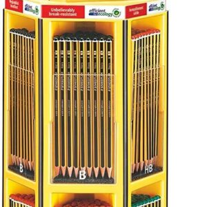 staedtler noris 120 expositor de 576 lapices de grafito mina resistente graduaciones surtidas