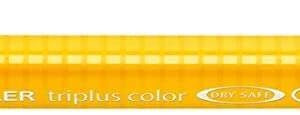 staedtler triplus color 323 rotulador de punta fina trazo 1mm aprox tinta base de agua color amarillo intenso