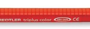staedtler triplus color 323 rotulador de punta fina trazo 1mm aprox tinta base de agua color rojo