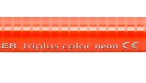 staedtler triplus color 323 rotulador de punta fina trazo 1mm aprox tinta base de agua color rojo neon