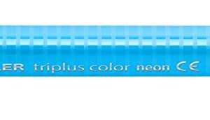staedtler triplus color 323 rotulador de punta fina trazo 1mm aprox tinta base de agua color azul neon