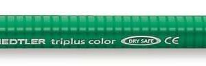staedtler triplus color 323 rotulador de punta fina trazo 1mm aprox tinta base de agua color verde