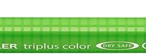 staedtler triplus color 323 rotulador de punta fina trazo 1mm aprox tinta base de agua color verde amarillo